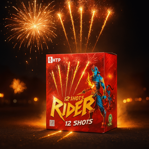 12 Shot Rider – Aerial Cake Fireworks