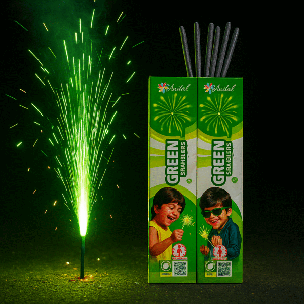 12 cm Green Sparklers