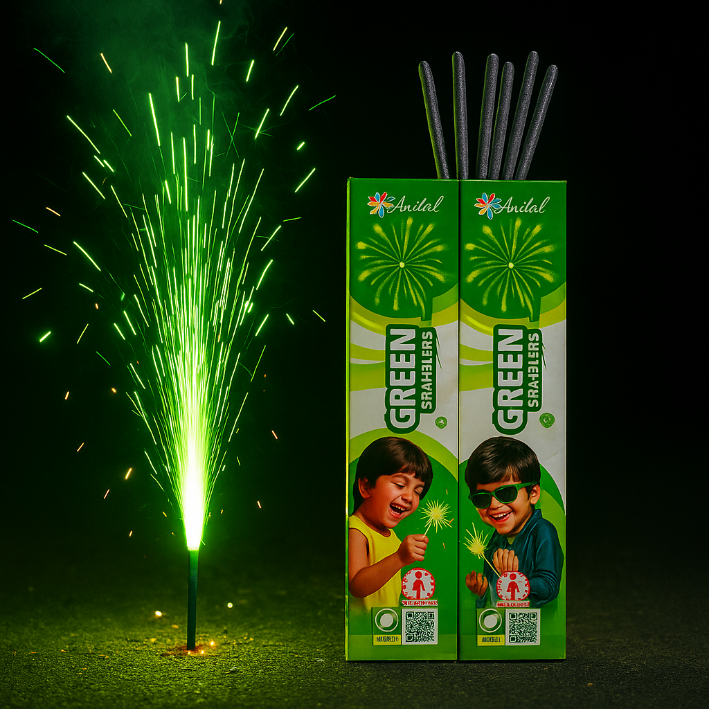 12 cm Green Sparklers