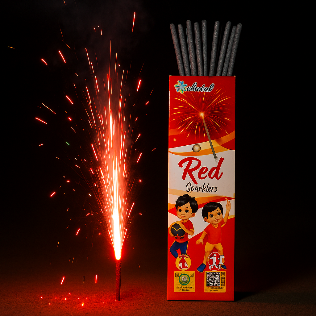 15 cm Red Sparklers
