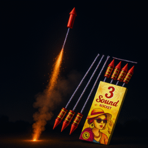3 Sound Rocket – Fireworks (Pack of 5)