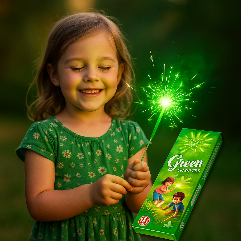 30 cm Green Sparklers