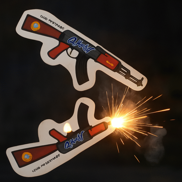 AK-47 Gun Crackers – Novelty Sparkling Fireworks