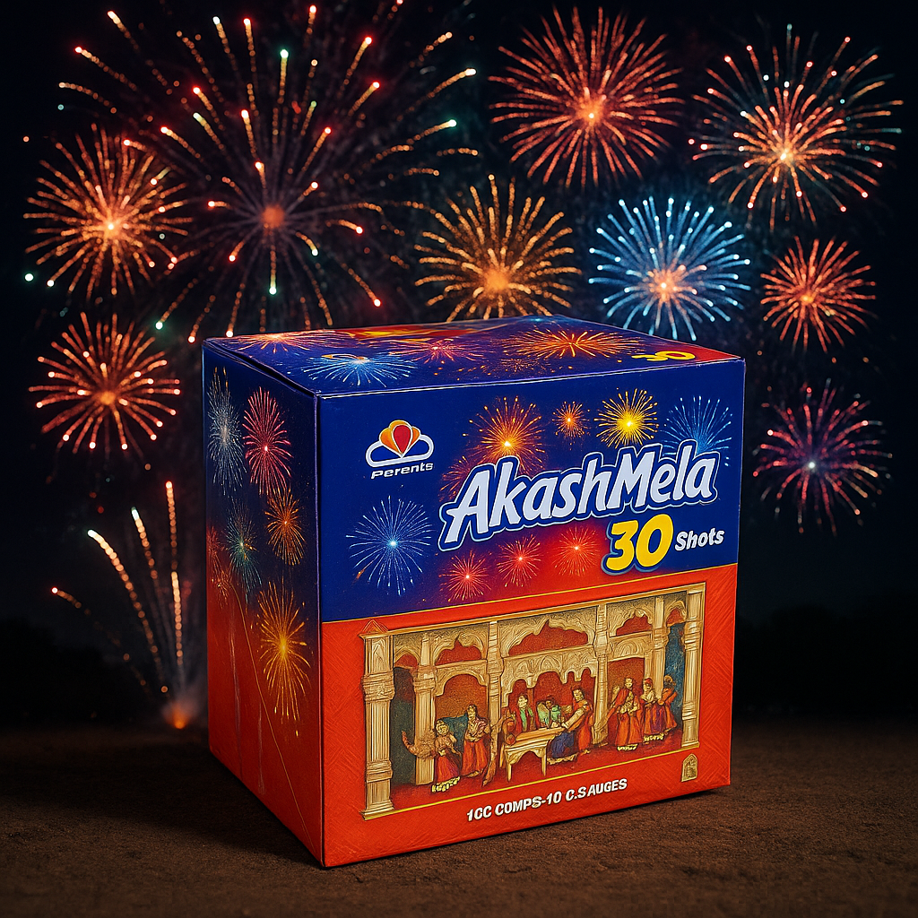 Akash Mela – 30 Shots Multi-Color Aerial Cake