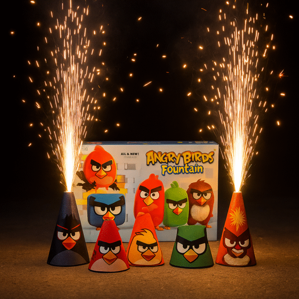 Angry Birds Fountain – Assorted Cone Set (6 pcs)
