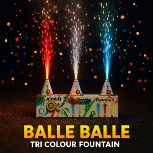 Balle Balle Tri Colour Fountain (3-Cone Set)