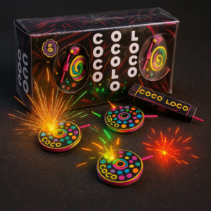 Coco Loco Fireworks (Colorful Ground Spinners)