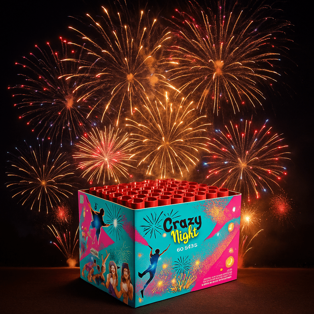 Crazy Night – 60 Shots Cake (Aerial Repeater)