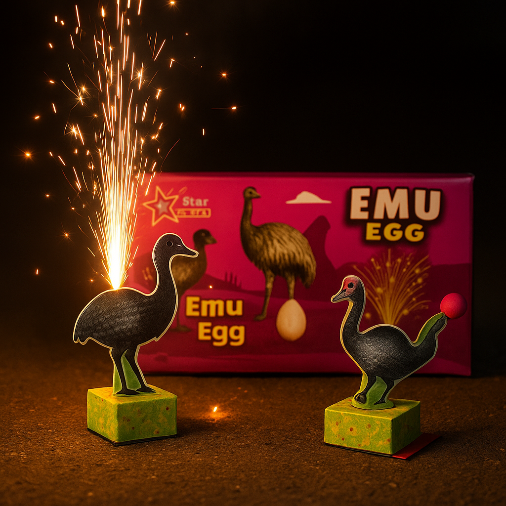 Emu Egg – Novelty Fountain (Egg-Pop)
