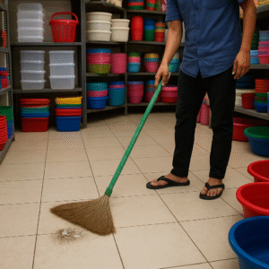 Traditional Grass Broom Stick