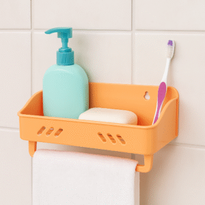 Hero Plastic Wall Rack (With Towel Holder)