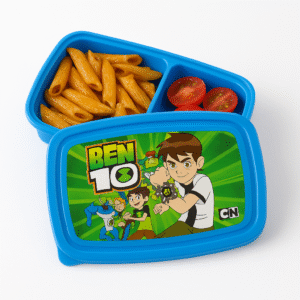Kids Cartoon Rectangular Lunch Box (Ben 10 Design)
