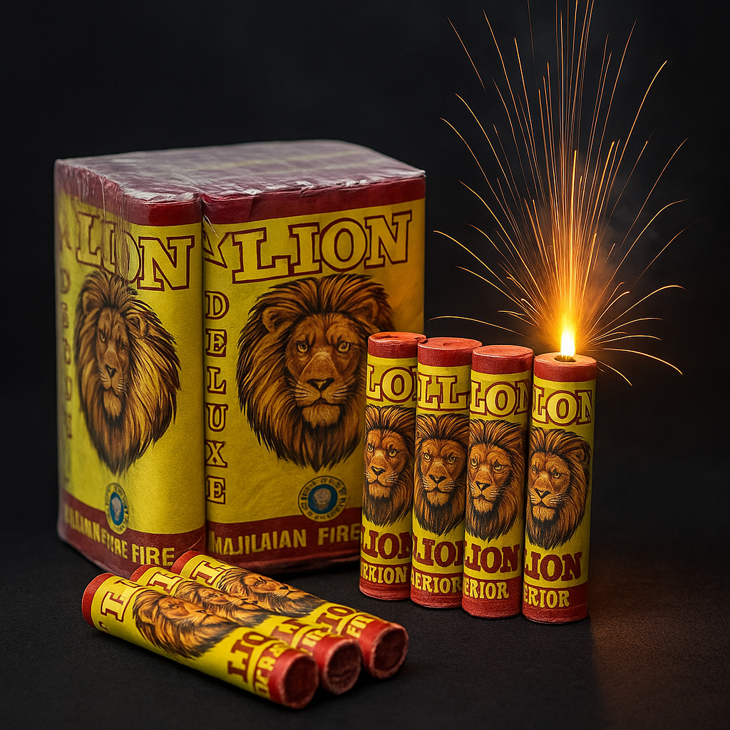 Lion Deluxe 4 Inch Sound Crackers