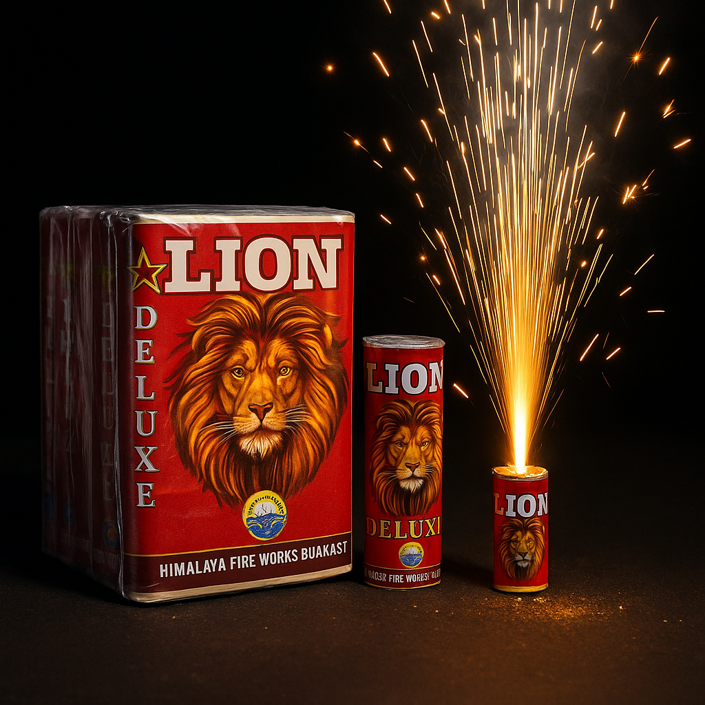 Lion Deluxe 5 Inch Mega Sound Crackers