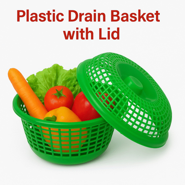 Plastic Drain Basket with Lid