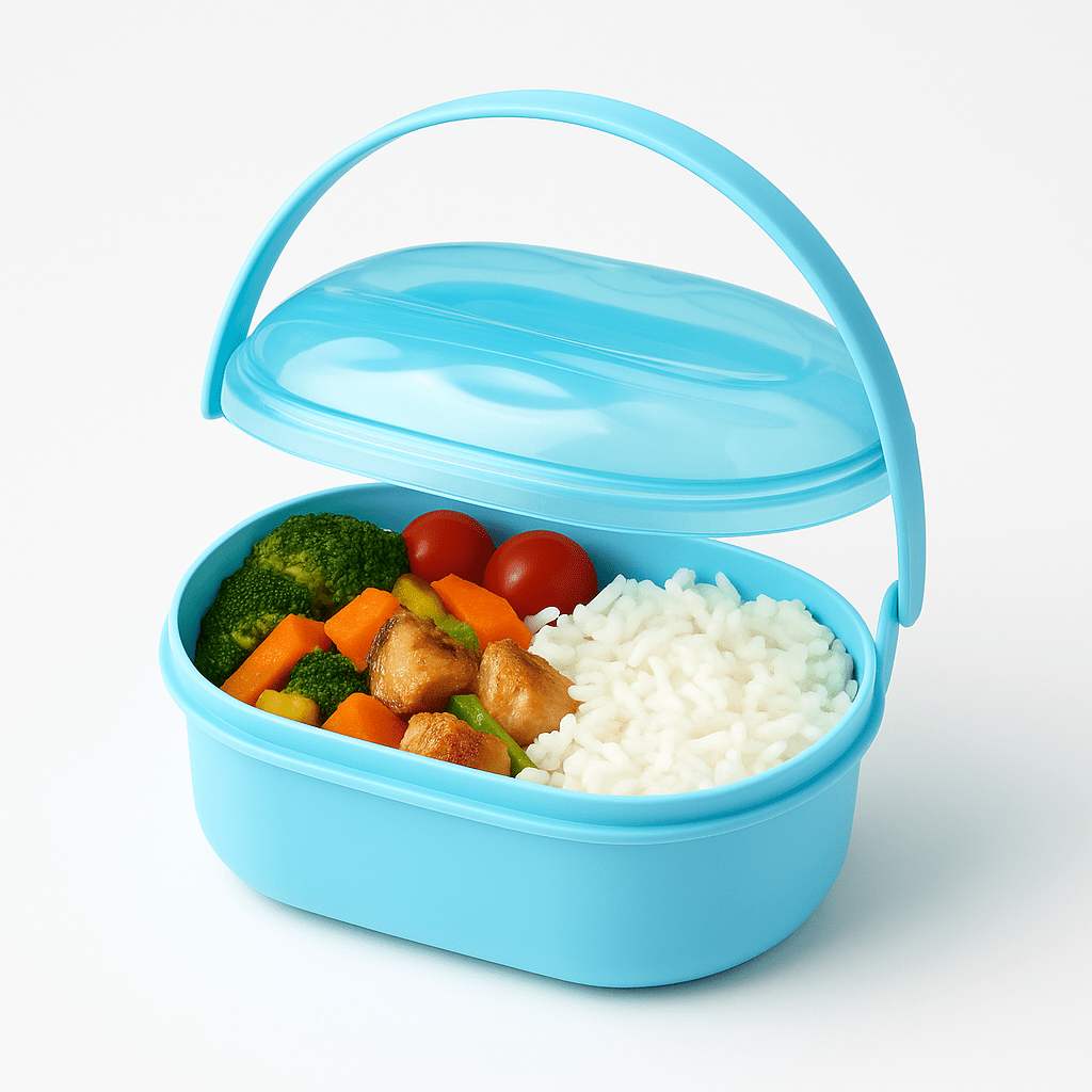 Plastic Lunch Box with Handle