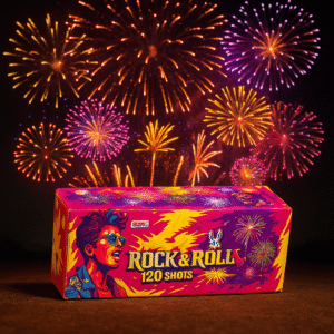 Rock & Roll – 120 Shots Multi-Color Eco-Friendly Fireworks