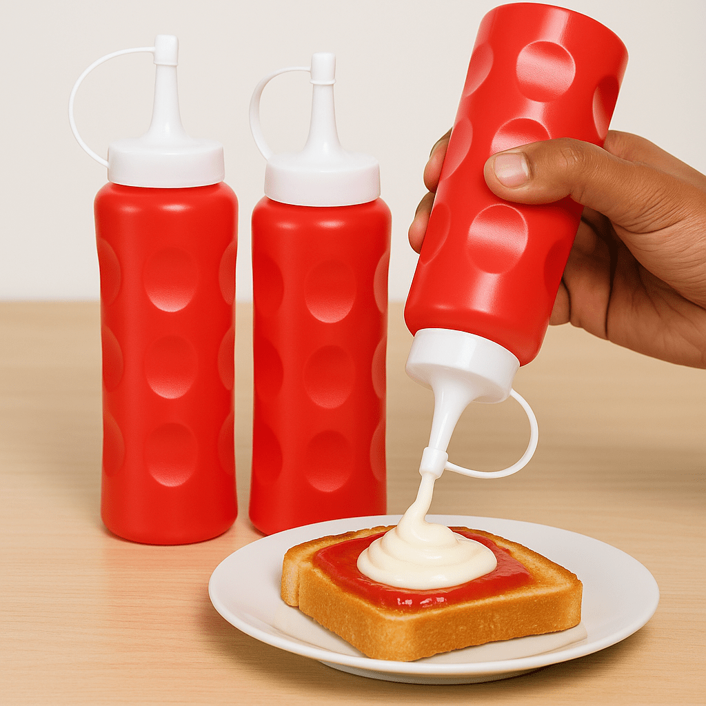 Plastic Sauce Squeeze Bottle (1 Pc)
